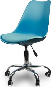 KRZESŁO OBROTOWE FOTEL MŁODZIEŻOWY DZIECIĘCY NOWOCZESNY NIEBIESKI - 961 4