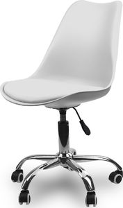 KRZESŁO OBROTOWE FOTEL MŁODZIEŻOWY DZIECIĘCY NOWOCZESNY BIAŁY - 962 2