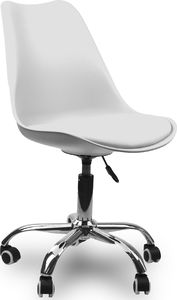 KRZESŁO OBROTOWE FOTEL MŁODZIEŻOWY DZIECIĘCY NOWOCZESNY BIAŁY - 962 4