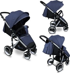 Wózek Chiccot WÓZEK CHICCOT SPACERÓWKA SKŁADANY DUŻE KOŁA 25cm KOLOR: NIEBIESKI 1
