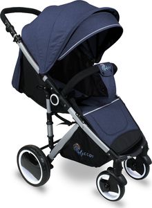 Wózek Chiccot WÓZEK CHICCOT SPACERÓWKA SKŁADANY DUŻE KOŁA 25cm KOLOR: NIEBIESKI 2