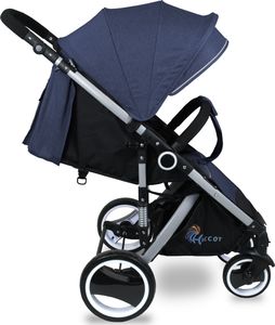 Wózek Chiccot WÓZEK CHICCOT SPACERÓWKA SKŁADANY DUŻE KOŁA 25cm KOLOR: NIEBIESKI 3