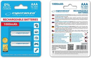 Esperanza Akumulator białe AAA / R03 1000mAh 2 szt. 2