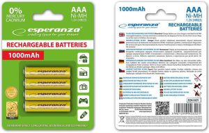 Esperanza Akumulator żółte AAA / R03 1000mAh 4 szt. 2