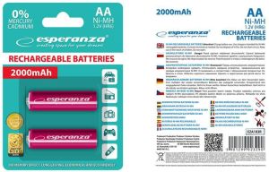 Esperanza Akumulator czerwone AA / R6 2000mAh 2 szt. 2