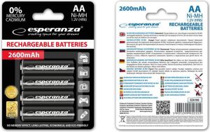 Esperanza Akumulator czarne AA / R6 2600mAh 4 szt. 2