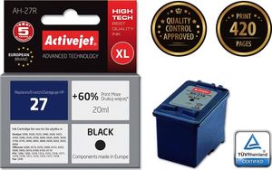 Tusz Activejet Tusz AH-27R (zamiennik HP 27 C8727A; Premium; 20 ml; czarny) 2