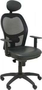 Krzesło biurowe Piqueras y Crespo Jorquera z zagłówkiem Czarne 1