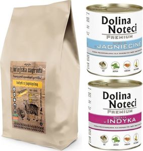 Dolina Noteci Wiejska Zagroda Indyk z Jagnięciną 20kg + Dolina Noteci 2x800g 1
