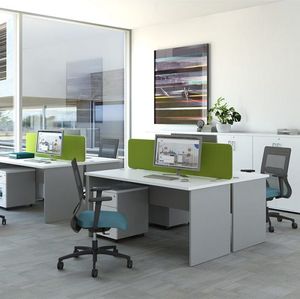 Biurko MDD EKO BH076 Biały/Popiel 2