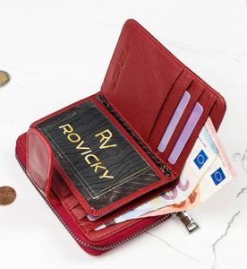 Lorenti Kup Przydasie LORENTI Pionowy, zapinany portfel damski z lakierowanej skóry naturalnej  Lorenti 6