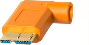 Tether Tools TPro USB 3.0 Micro-B Right Angle 4.6m/15' ORG (TET-CU61RT15-ORG) 2
