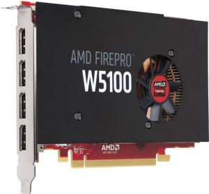Karta graficzna HP AMD FirePro W5100 4GB GDDR5 (128 bit) 4x DisplayPort (J3G92AA) 1