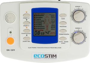Ecostim ELEKTROSTYMULATOR PRZECIWBÓLOWY I TRENINGOWY TENS/EMS ECO90 1