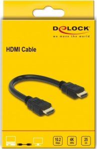 Kabel Delock HDMI - HDMI 0.25m czarny (83352) 3