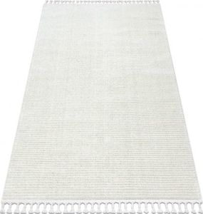 Dywany Łuszczów Dywan SEVILLA PC00B paski, prążki biały Frędzle berberyjski marokański shaggy, 120x170 cm 1