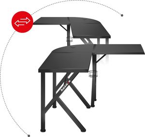Biurko Huzaro Hero 6.3 Czarne 154 cmx48 cm 13