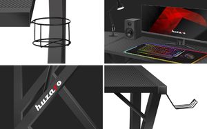 Biurko Huzaro Hero 6.3 Czarne 154 cmx48 cm 16