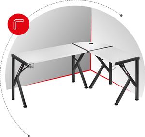 Biurko Huzaro Hero 6.3 Białe 154 cmx48 cm 12