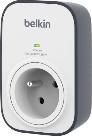 Listwa zasilająca Belkin przeciwprzepięciowa 1 gniazdo szara (BSV102ca) 1