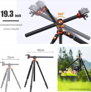 Monopod Kf Statyw Monopod K&f Aluminium 185 Cm Flat Lay Kf09.090 6