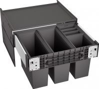 Kosz na śmieci Blanco szafkowy szary (526206) 2