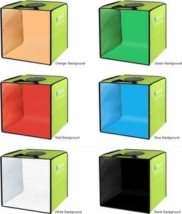 Zestaw studyjny Puluz Puluz Namiot Bezcieniowy Led 30x30 30cm + Tła 10w 5