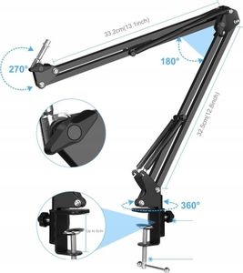 Mikrofon Puluz Zestaw 3w1 4