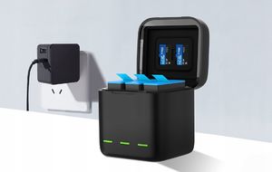 Telesin Ładowarka Usb 2x Bateria Do Gopro Hero 8 / 7 / 6 / 5 Black 6