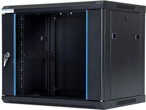 Szafa DigitalBOX wisząca 9U rack 19", 600x450mm, czarny (STLWMC-9U-645-GSB) 1
