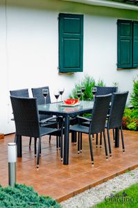 Bello Giardino Zestaw Mebli Stołowych Avvicente czarny 4