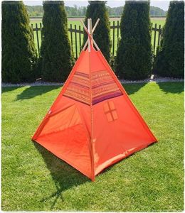 NoboKids Namiot Indiański dla Dzieci Tipi Wigwam Domek Okno 8