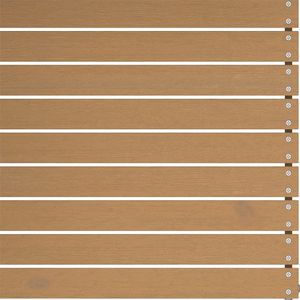 vidaXL Ogrodowe siedzisko środkowe z kremowymi poduszkami, lita sosna 5