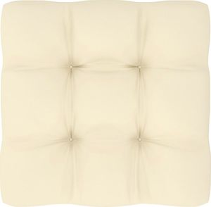 vidaXL Ogrodowe siedzisko środkowe z kremowymi poduszkami, lita sosna 7