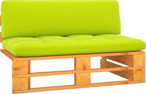 vidaXL Ogrodowa sofa środkowa z palet, miodowy brąz, drewno sosnowe 1