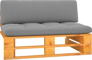 vidaXL Ogrodowa sofa środkowa z palet, miodowy brąz, drewno sosnowe 1