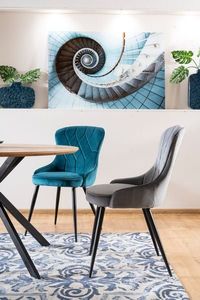 Signal Krzesło LOTUS VELVET szare 10