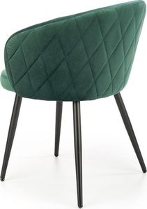 Halmar Krzesło K430 VELVET ciemnozielone 2