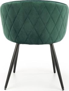 Halmar Krzesło K430 VELVET ciemnozielone 3