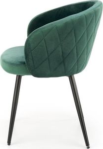 Halmar Krzesło K430 VELVET ciemnozielone 4