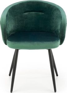 Halmar Krzesło K430 VELVET ciemnozielone 5
