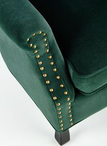 Halmar Fotel do salonu TITAN VELVET ciemnozielony 4