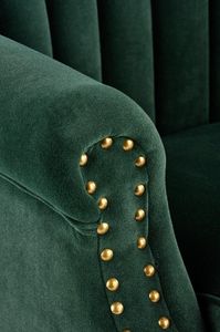 Halmar Fotel do salonu TITAN VELVET ciemnozielony 5