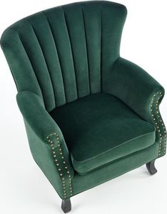 Halmar Fotel do salonu TITAN VELVET ciemnozielony 6