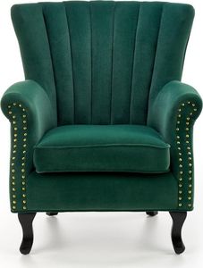 Halmar Fotel do salonu TITAN VELVET ciemnozielony 9