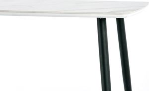 Halmar Stół MARCO 120x70 biały marmur/czarny 5