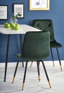 Halmar Stół MARCO 120x70 biały marmur/czarny 9