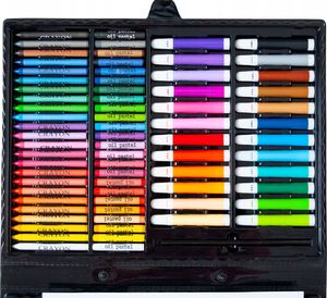 Iso Trade Zestaw do malowania w walizce 168 szt czarny 4