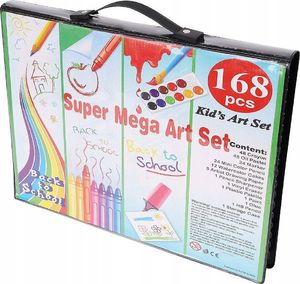 Iso Trade Zestaw do malowania w walizce 168 szt czarny 6