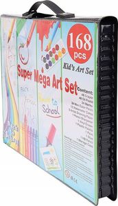 Iso Trade Zestaw do malowania w walizce 168 szt czarny 7